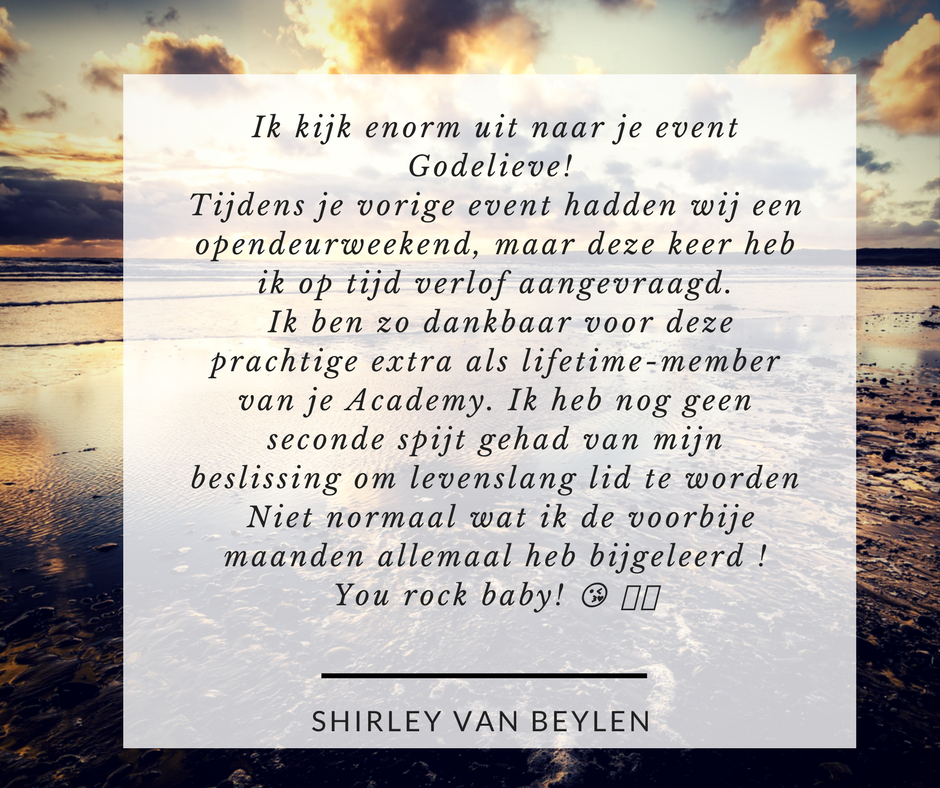 Shirley Van Beylen recensie GTOA 1 Shirley Van Beylen recensie GTOA 1